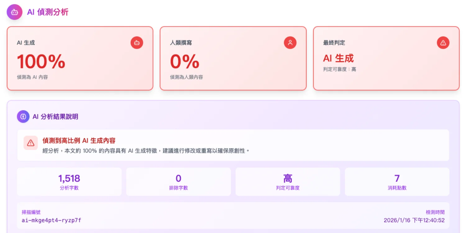 論文檢測逐段分析摘要報告
